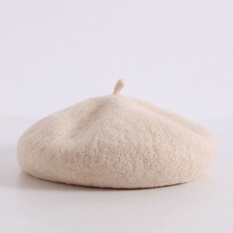Boina de Lana para Nina SensiBlue Beige