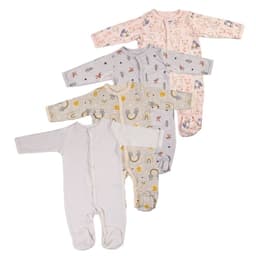 Pack de 4 Pijamas Bebes 12-18M Amarillo