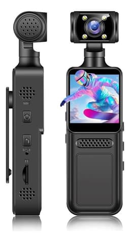 Camara De Accion Wifi 4k Con Lente Giratoria De 180y Luz