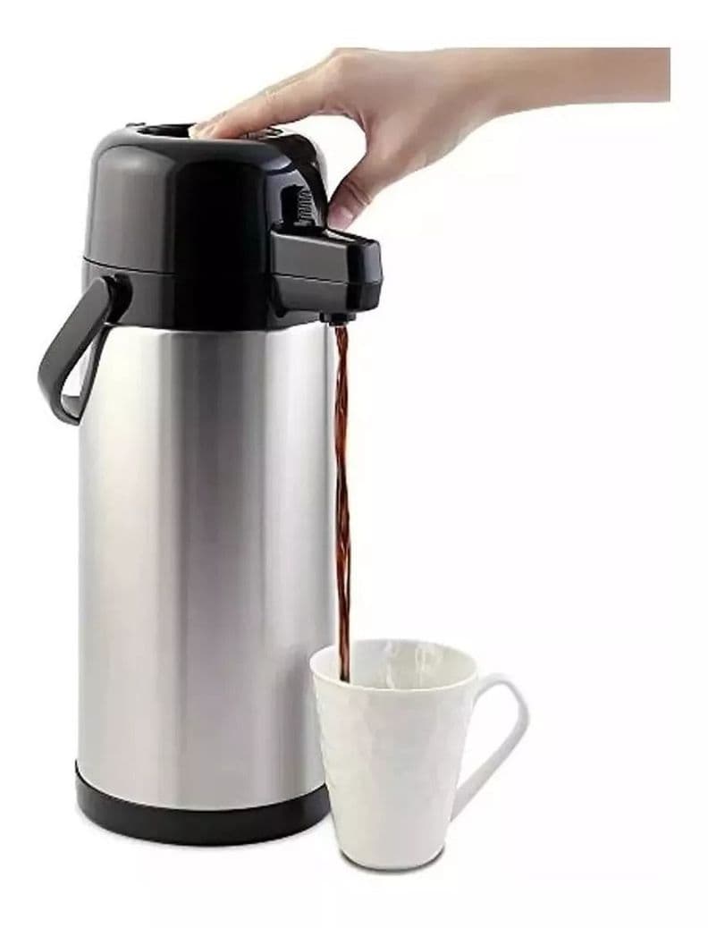 Termo Sifon 1.9lts Agua Caliente 12h Frio 24h Acero Vidrio.