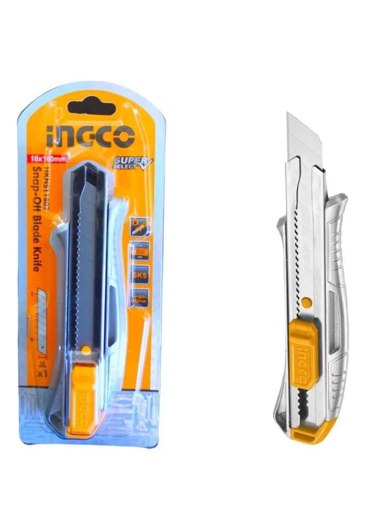Corta Carton Cartonero Exacto Cuchillo Ingco Aluminio Acero 1-2