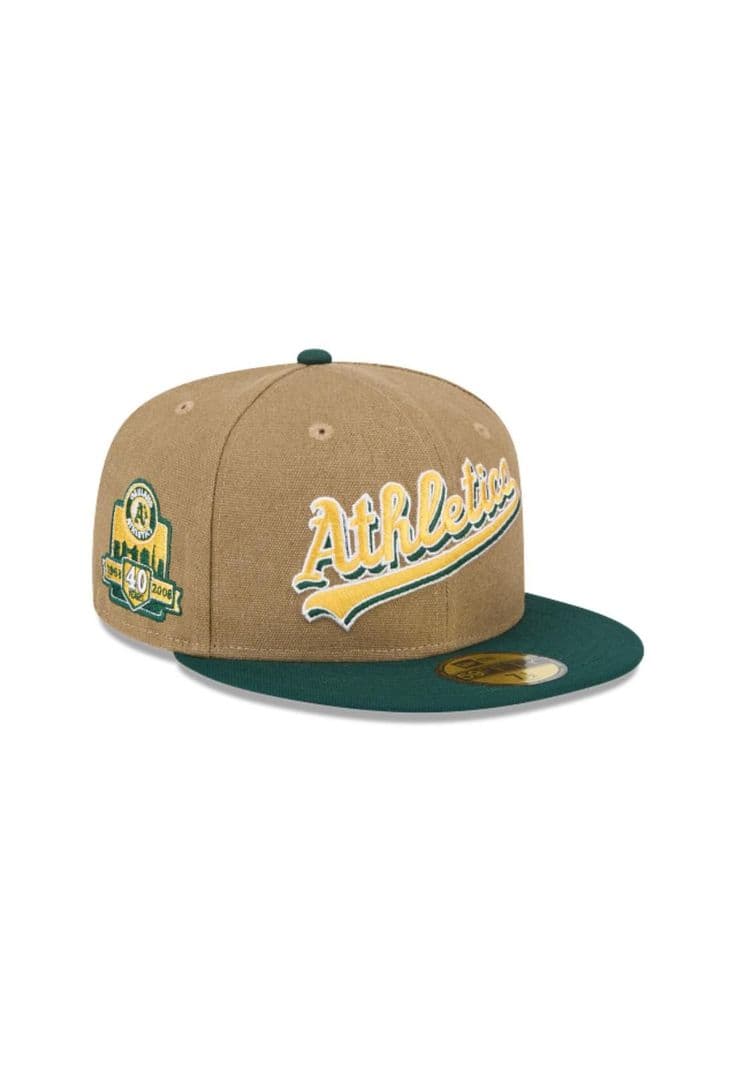 Gorro 59fifty MLB Oakland Athletics Canvas Crown Beige - 60569771 7 3/8