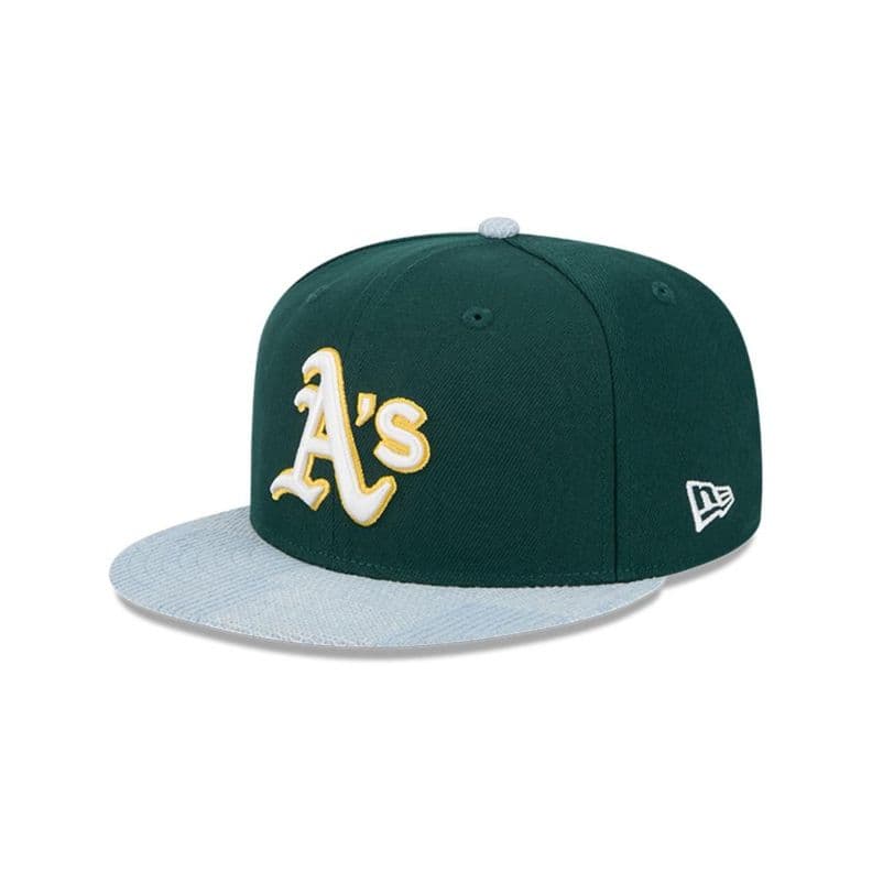 Gorra 59Fifty Oakland Athletics MLB Patch Denim Verde Oscuro - 60579300 7 5/8