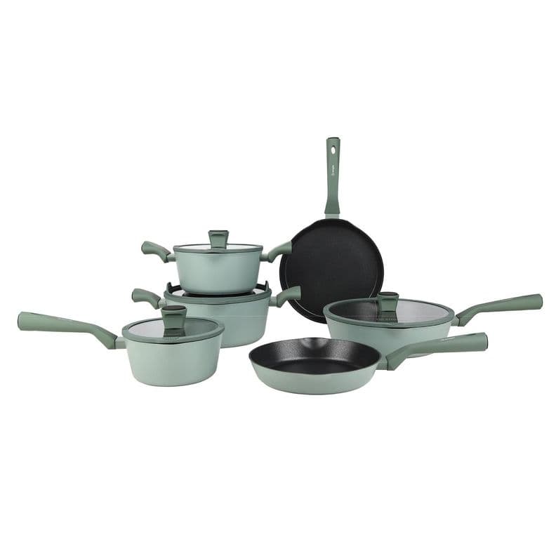Bateria de Cocina Antiadherente Lucca 10 pcs Simplit Verde