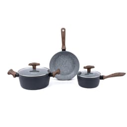 Bateria de Cocina Antiadherente Oregon 5 Piezas Simplit Negro