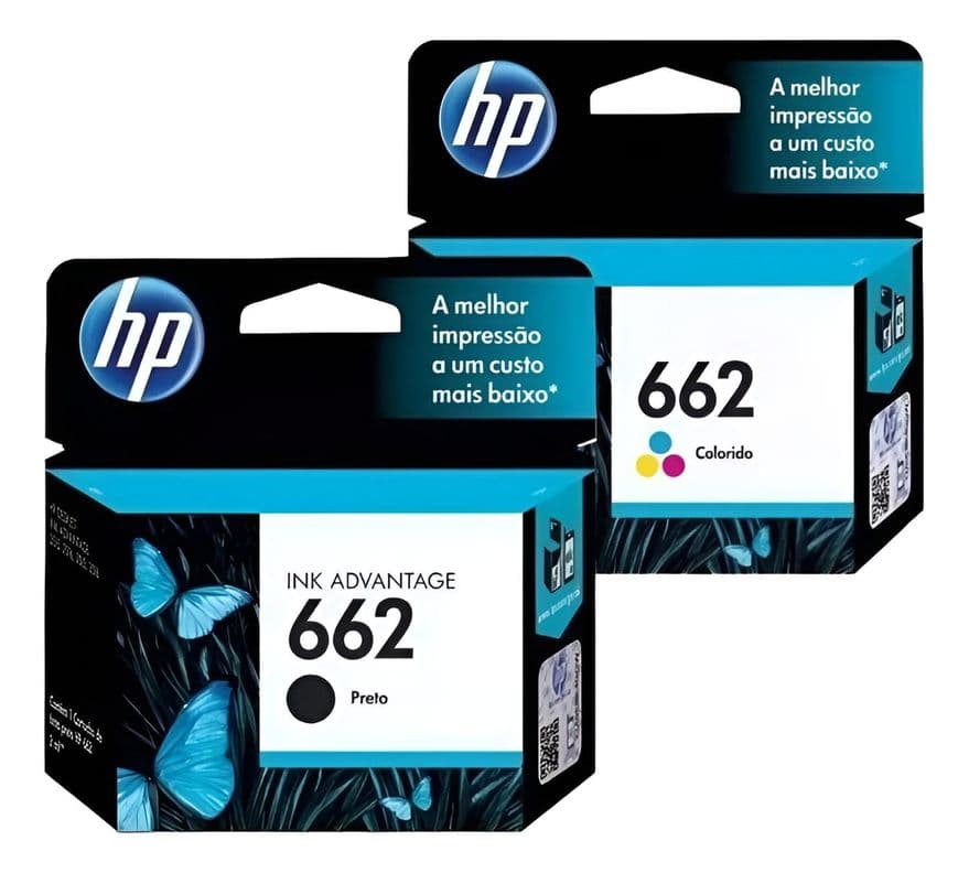 Cartuchos de Tinta hp 662 Original Negro/Tricolor Pack