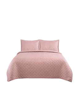 Quilt Roma 2 Plazas Illusions Temporada Primevera -verano Rosado 0