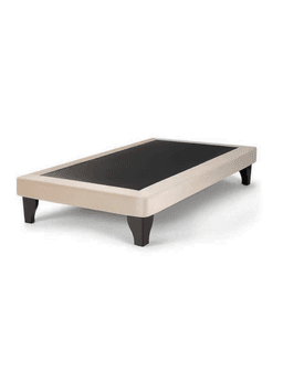Base de Cama Europea 1.5 Plaza 105X190 Beige Felpa