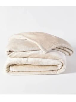 Frazada Flannel Lisa Illussions 1.5 Plaza Beige