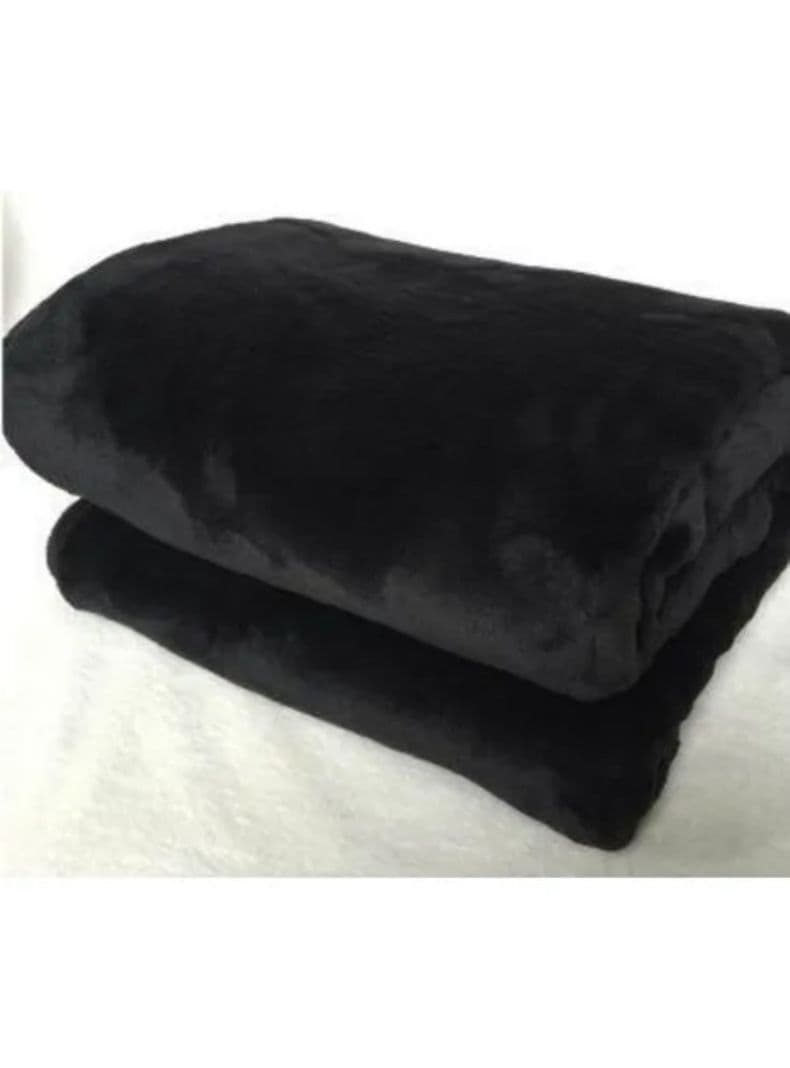 Frazada Flannel Lisa Illussions 1.5 Plaza Negro