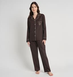 PIJAMA MUJER BARBIZON MARGARET SPORT CHOCOLATE Cafe S