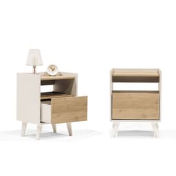 Par veladores Pop blanco Medular