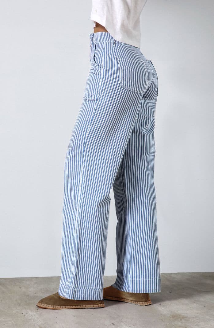 Pantalon Denim Azul Rayas Straight Mujer Raindoor 44