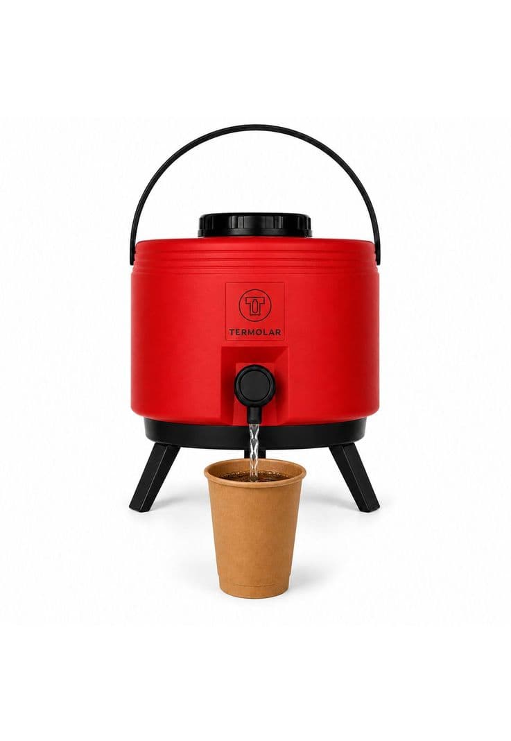 Maxi Termo 6 Litros Termolar Rojo para Agua Caliente y Fria