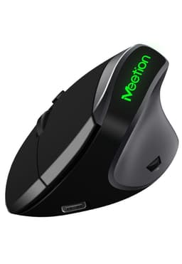 Mouse Vertical Recargable Ergonomic Wireless Meetion USB-C Negro