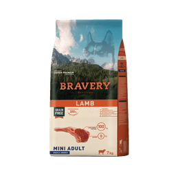 Bravery Cordero Perro Adulto Razas Pequenas 7 kg Cafe