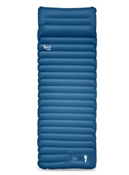 Colchoneta 1 Cuerpo Inflable De Trekking y Camping Ultraligera TrailMat Wild Travel Azul