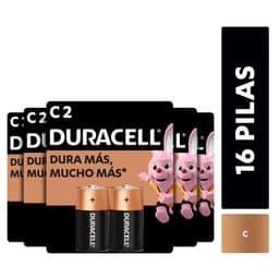 Pack 16 Pilas Alcalina Duracell Tamano C / Superstore