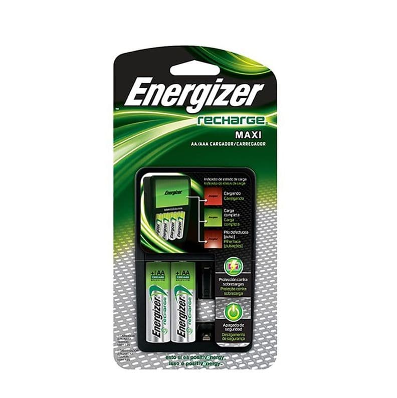 Cargador de Pilas Energizer Aa/aaa + 2 Pilas Aa recargables Gris