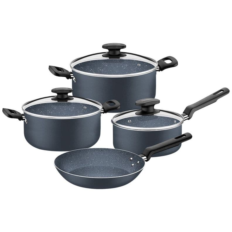 Tramontina Bateria De Cocina 7 Piezas Azul Azul Marino