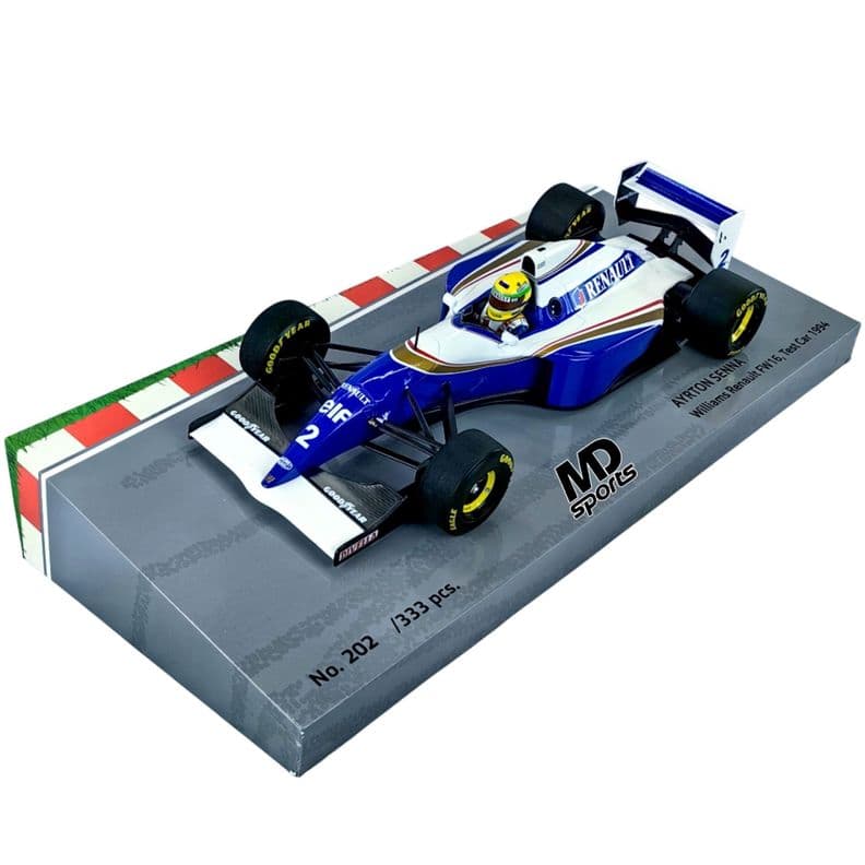 Auto F1 Williams FW16 Tester 1994 2 Ayrton Senna Minichamps 1 18 Blanco