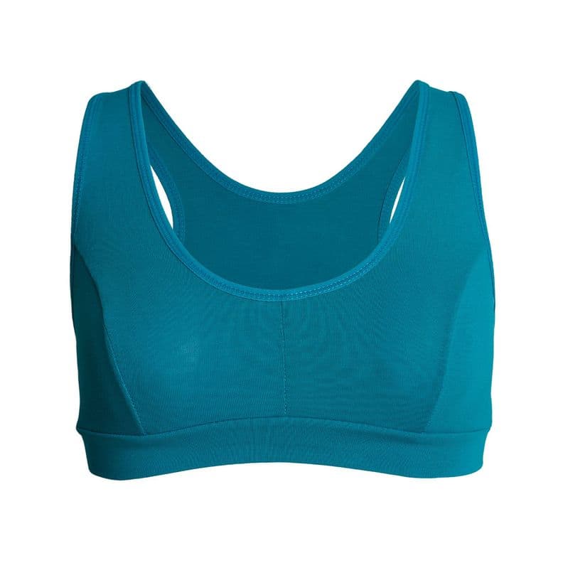 Sosten Peto Algodon Lycra Deportivo 100 Verde Esmeralda S