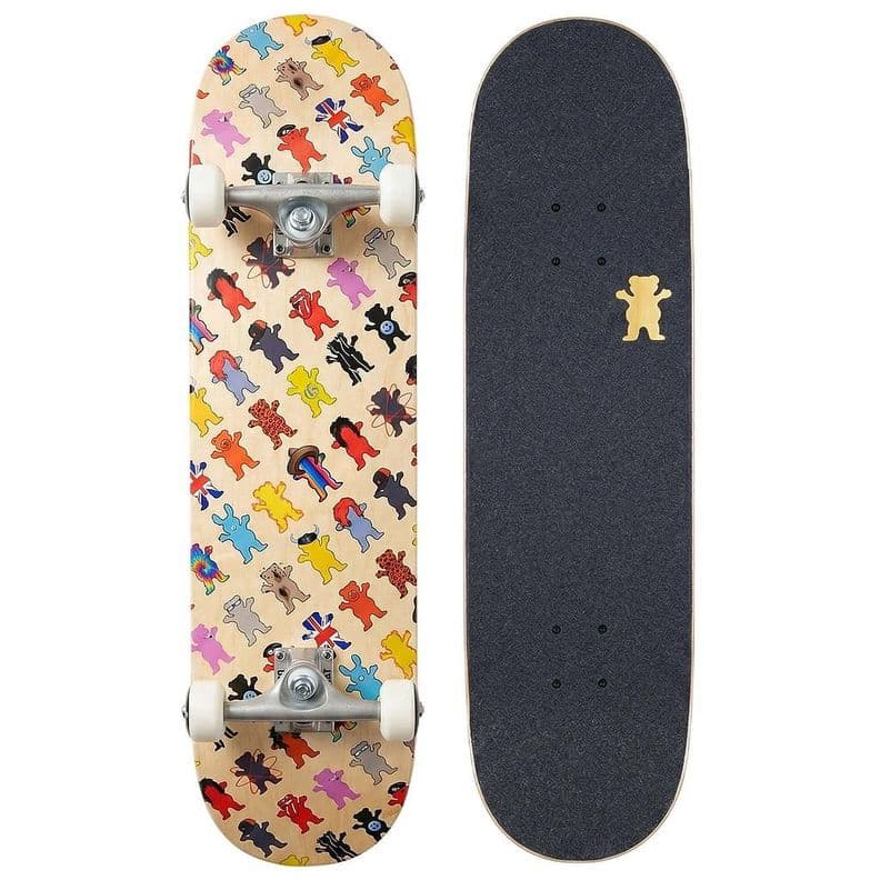 Tabla Skate Completa Rolling Deep 8.125'' Grizzly Griptape Cafe