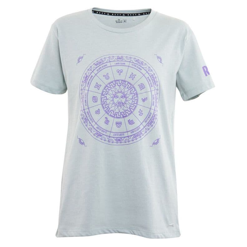Polera Kids Zodiac Grey Purple Gris 10