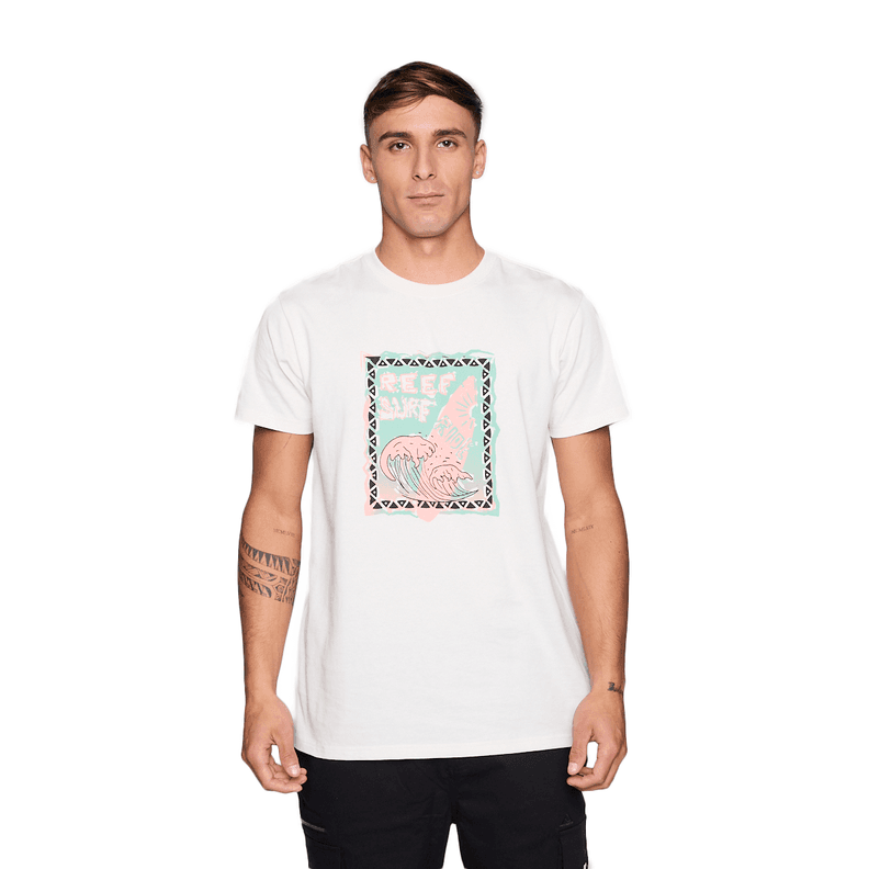 Polera Reef Men Surf Surf Beige S