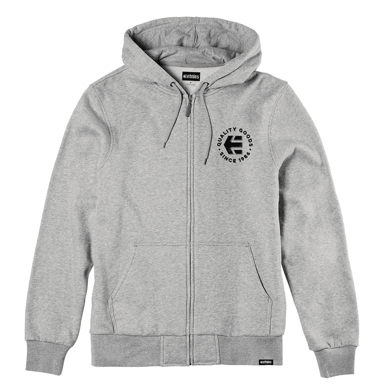 Poleron Men Zipper Since 1986 Hoodie Grey Heather Gris M