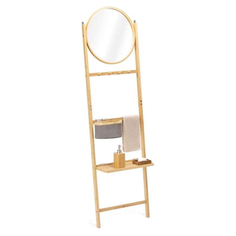 Mueble organizador multiuso con espejo Cafe