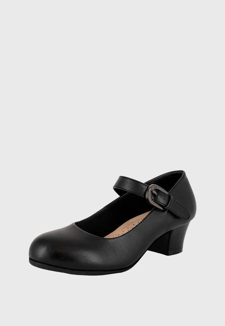 Zapato Infantil Cueca Sara Negro Alquimia 34
