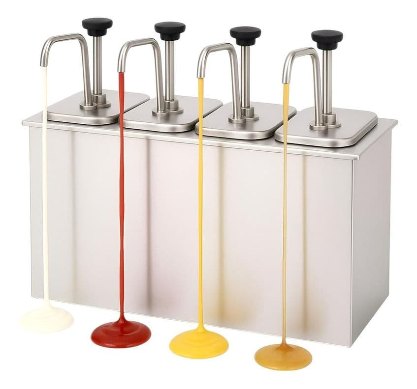 Dispensador De Salsa Dispensador Bomba Dosificador Salsa 8l Plateado