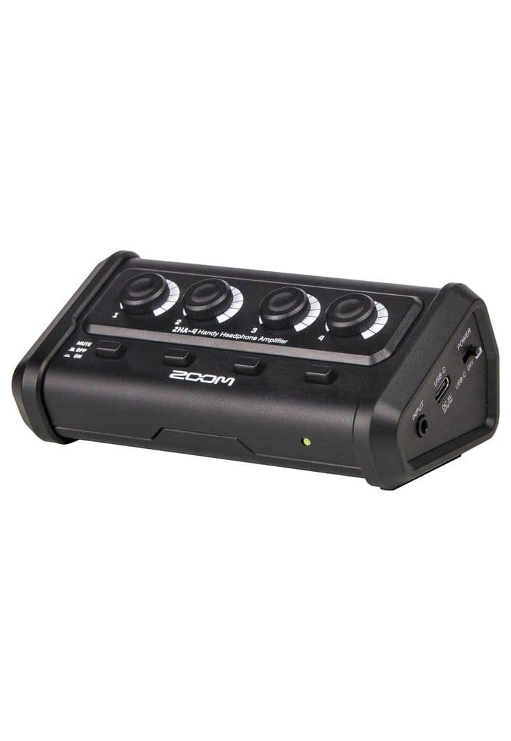 Amplifcador de audifonos Zoom ZHA-4 Negro