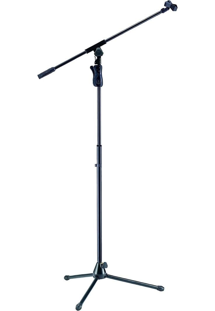 Atril De Microfono Hercules Ms631b Con Boom Negro