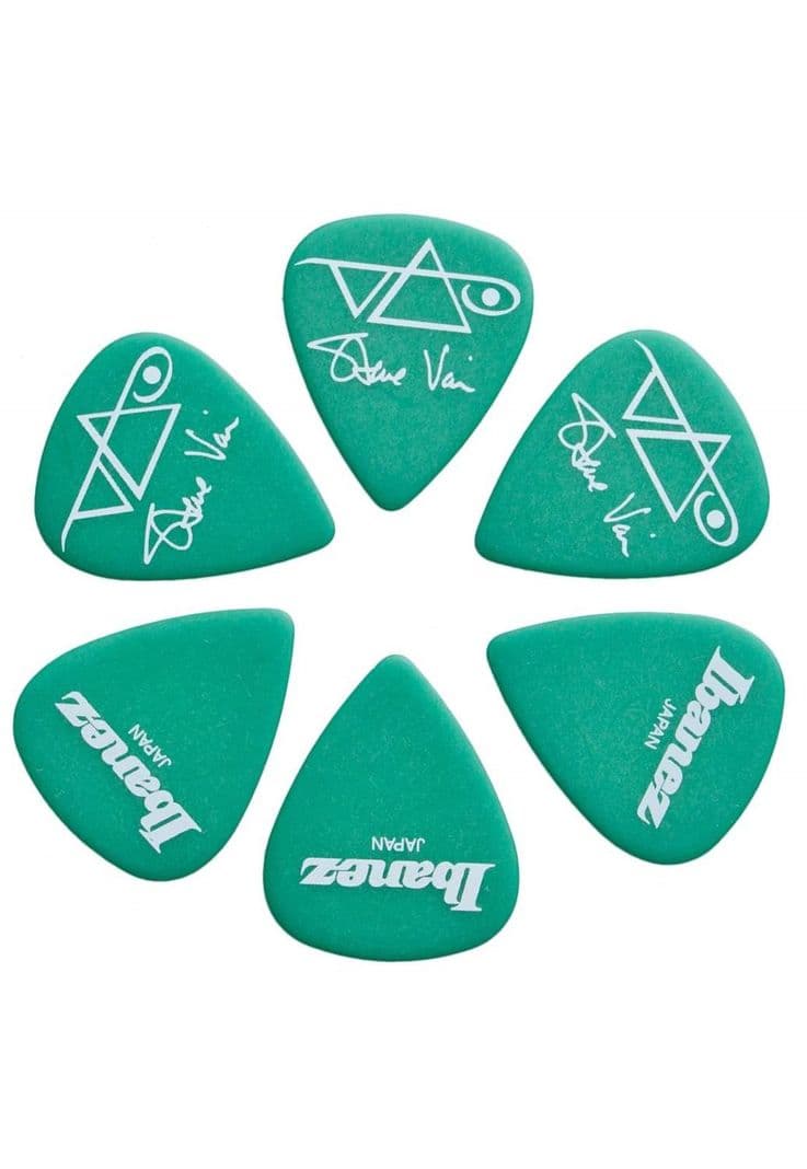 Pack de 6 unetas Ibanez B1000SV GR Steve Vai verde Diseno 2