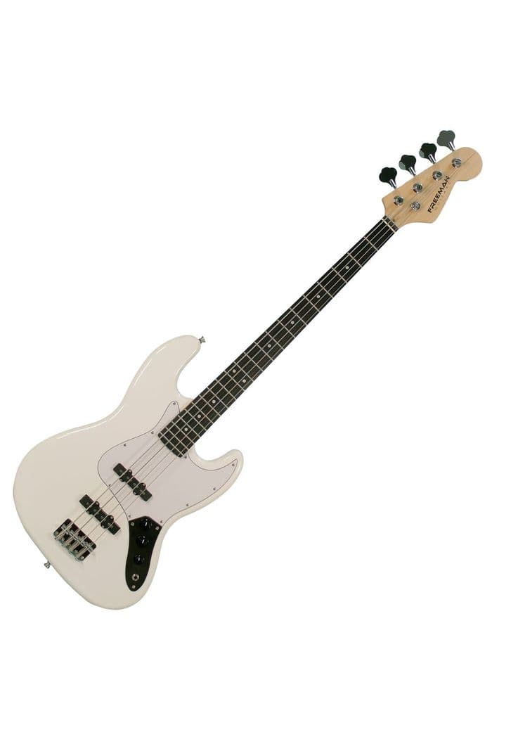 Bajo Electrico Jazz Bass Freeman E81 Blanco Diseno 2