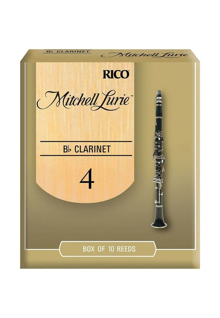 Caja 10 canas Rico RML10BCL400 clarinete Bb M.Lurie medida 4 Diseno 2