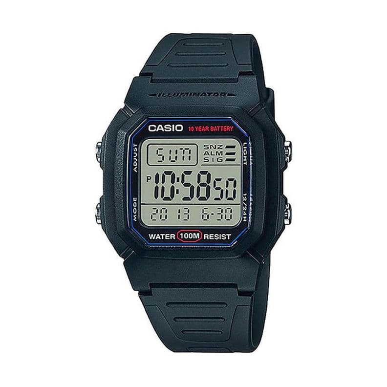 Reloj Casio Digital Hombre W-800H-1AV Negro