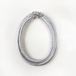 Maria La Biyux Collar Espiga Plateada Plateado Metalico