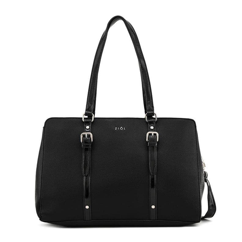 Cartera tote porta notebook dominica grande negro especial