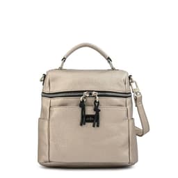 Mochila aoka mediana plateado oscuro Plata