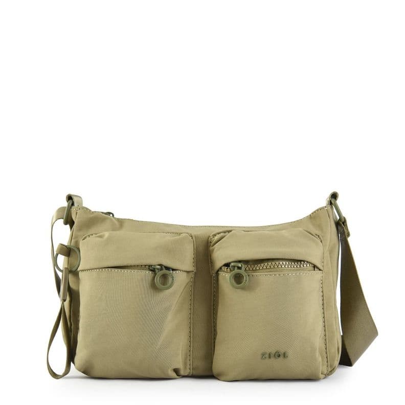 Cartera bandolera veby mediana verde oliva