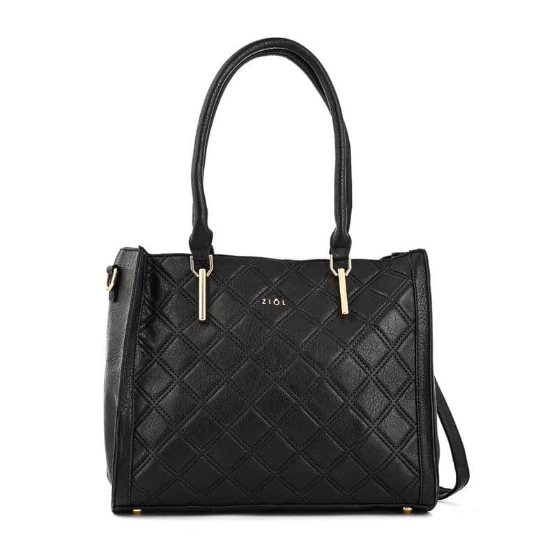 Cartera tote tres divisiones milena mediana negro