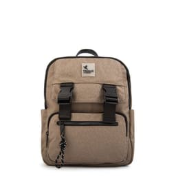 Mochila college mediana taupe