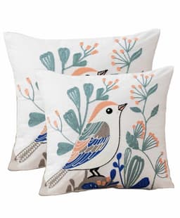 2 Fundas Bordado - Pajarito