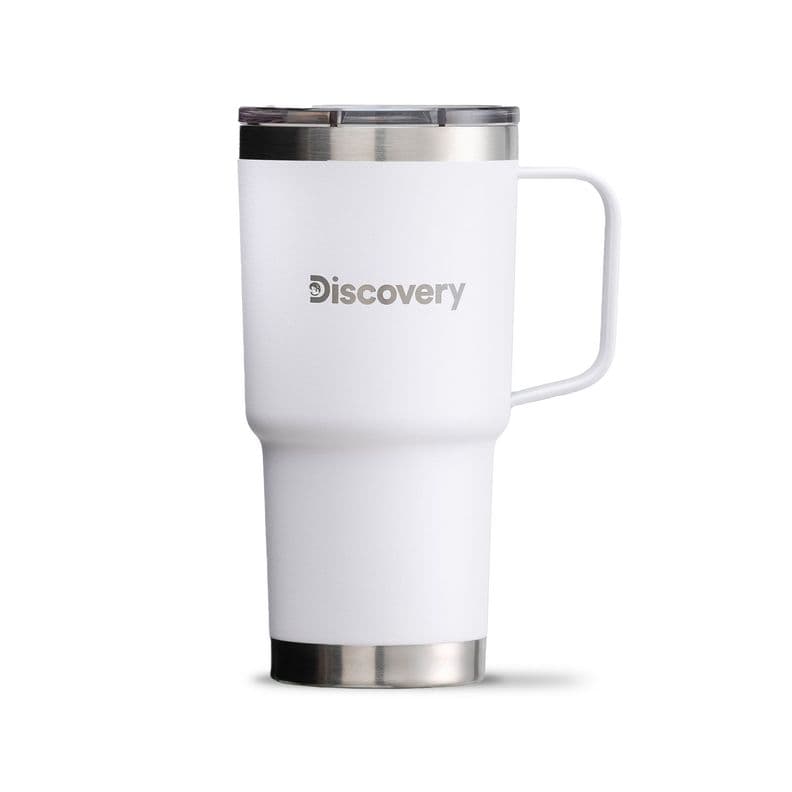 VASO TERMICO TAPA MAGNETIC SLIDER 600 ML TERMO MUG DISCOVERY Blanco