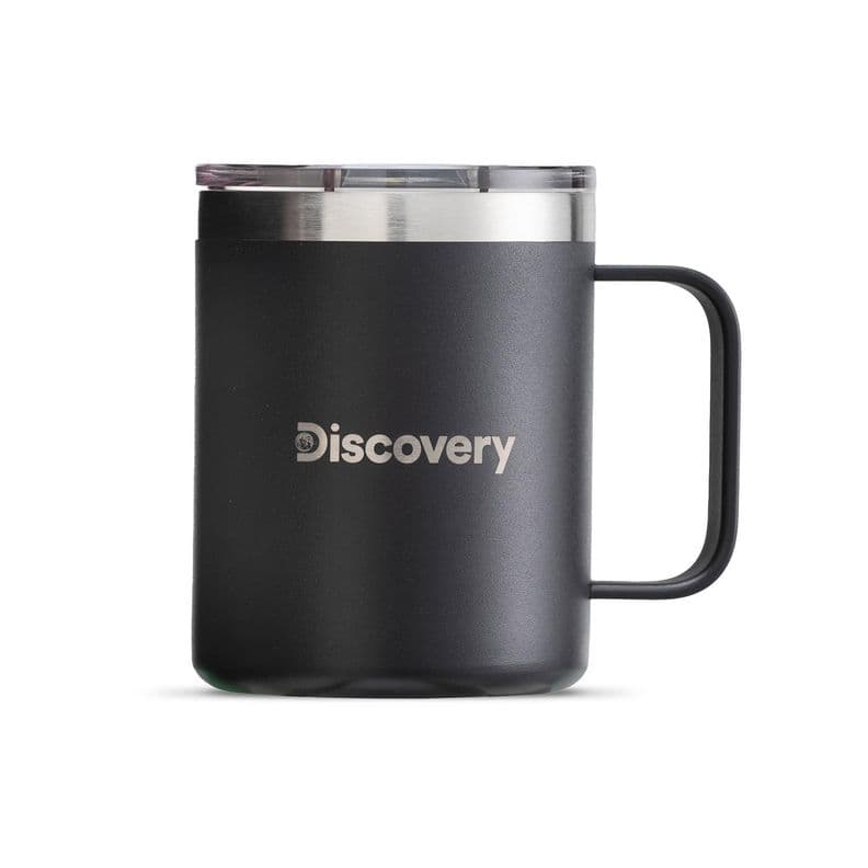 TAZA TERMICA TAPA MAGNETIC SLIDER 350 ML TERMO MUG DISCOVERY Negro