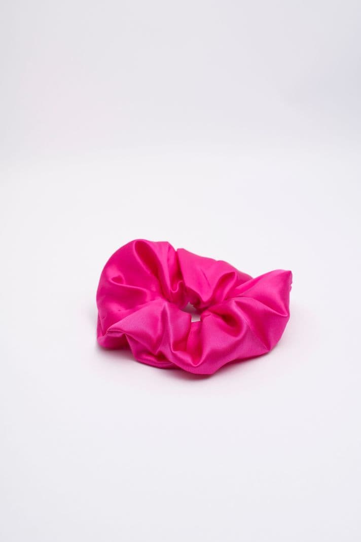 Scrunchie Collet de Seda XL 22 momme Hot Pink