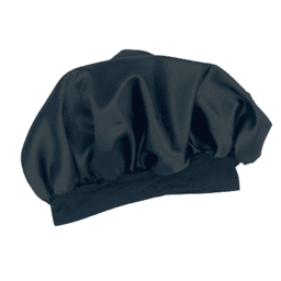 Gorro negro de Saten Marina Colorina